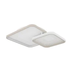 LED-Deckenlampe Mosaiko, Länge 50 cm, weiß/sand Metall