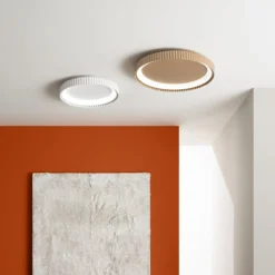 LED-Deckenlampe Niike, goldfarben, Ø 50 cm, Metall, CCT