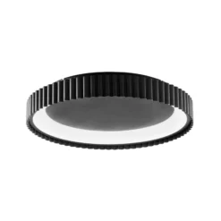 LED-Deckenlampe Niike, schwarz, Ø 40 cm, Metall, CCT