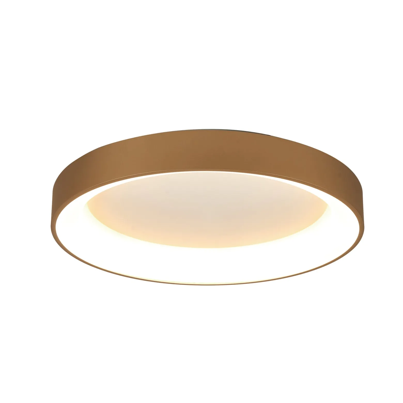 LED-Deckenlampe Niseko II CCT Fernbedienung Ø78cm goldfarben