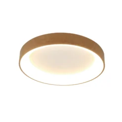 LED-Deckenlampe Niseko II CCT Fernbedienung Ø38cm holzfarben