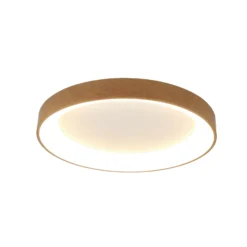 LED-Deckenlampe Niseko II CCT Fernbedienung Ø50cm holzfarben
