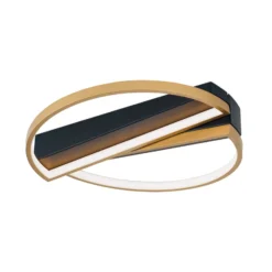 LED-Deckenlampe Olga, schwarz/gold