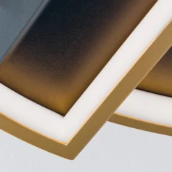 LED-Deckenlampe Olga, schwarz/gold