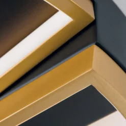 LED-Deckenlampe Olga, schwarz/gold