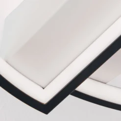 LED-Deckenlampe Olga, schwarz/weiß