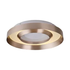 LED-Deckenlampe Onix, Ø 40 cm, roségold, Metall