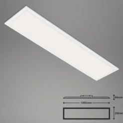 LED-Deckenlampe Piatto S dimmbar CCT weiß 100x25cm