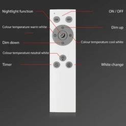 LED-Deckenlampe Piatto S dimmbar CCT weiß 100x25cm