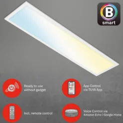 LED-Deckenlampe Piatto S dimmbar CCT weiß 100x25cm