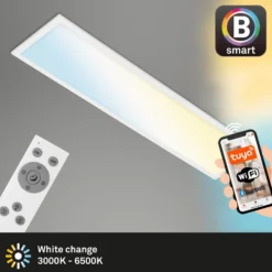 LED-Deckenlampe Piatto S dimmbar CCT weiß 100x25cm