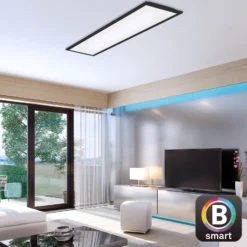 LED-Deckenlampe Piatto S WiFi Bluetooth CCT Fernb.