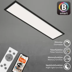 LED-Deckenlampe Piatto S WiFi Bluetooth CCT Fernb.