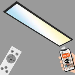 LED-Deckenlampe Piatto S WiFi Bluetooth CCT Fernb.