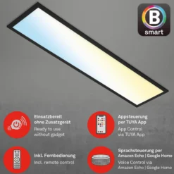 LED-Deckenlampe Piatto S WiFi Bluetooth CCT Fernb.