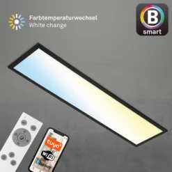 LED-Deckenlampe Piatto S WiFi Bluetooth CCT Fernb.