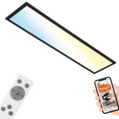 LED-Deckenlampe Piatto S WiFi Bluetooth CCT Fernb.