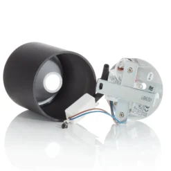 LED-Deckenlampe Polasso rund, schwarz-gold