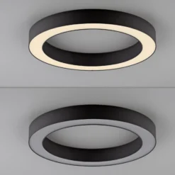 LED-Deckenlampe PURE Lines, Ø 35 cm, graphit, CCT, Remote