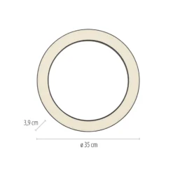 LED-Deckenlampe PURE Lines, Ø 35 cm, graphit, CCT, Remote
