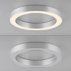 LED-Deckenlampe PURE Lines, Ø 35 cm, silberfarben, CCT