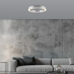 LED-Deckenlampe PURE Lines, Ø 35 cm, silberfarben, CCT