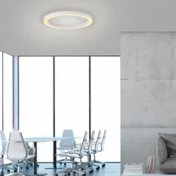 LED-Deckenlampe PURE Lines, Ø 50 cm, weiß CCT, Fernbedienung