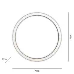 LED-Deckenlampe PURE Lines Round, Ø 70 cm, graphite, CCT