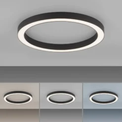 LED-Deckenlampe PURE Lines Round, graphite, Ø 50 cm, CCT