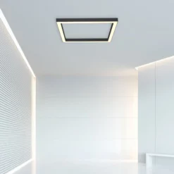 LED-Deckenlampe PURE Lines Square, graphite, 55 cm, CCT