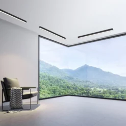 LED-Deckenlampe PURE Lines Straight, graphite, 110 cm, CCT