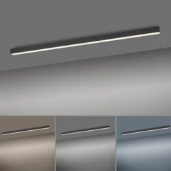LED-Deckenlampe PURE Lines Straight, graphite, 110 cm, CCT