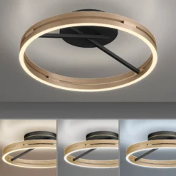 LED-Deckenlampe PURE Loop, black/ivory gold, Ø 60 cm, CCT