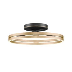 LED-Deckenlampe PURE Loop, black/ivory gold, Ø 60 cm, CCT