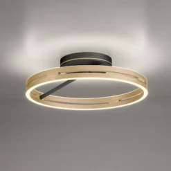 LED-Deckenlampe PURE Loop, black/ivory gold, Ø 60 cm, CCT