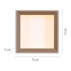 LED-Deckenlampe PURE Manhatten, bronce, 1-flg., CCT