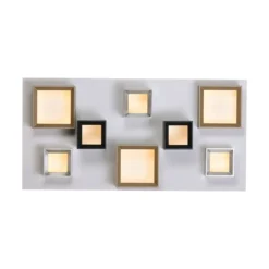 LED-Deckenlampe PURE Manhatten, multicolor, 8-flg., CCT