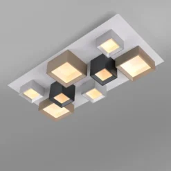 LED-Deckenlampe PURE Manhatten, multicolor, 8-flg., CCT