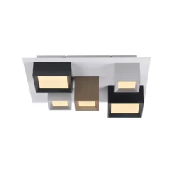LED-Deckenlampe PURE Manhatten, multicolor, 5-flg., CCT