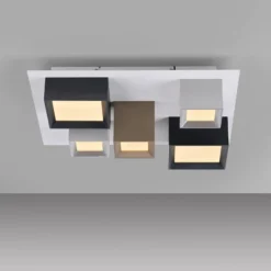 LED-Deckenlampe PURE Manhatten, multicolor, 5-flg., CCT