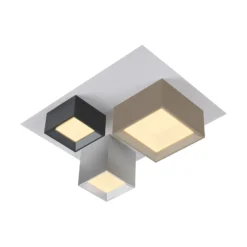 LED-Deckenlampe PURE Manhatten, multicolor, 3-flg., CCT
