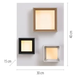 LED-Deckenlampe PURE Manhatten, multicolor, 3-flg., CCT