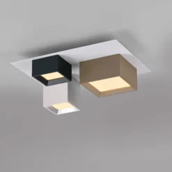 LED-Deckenlampe PURE Manhatten, multicolor, 3-flg., CCT