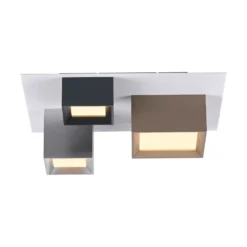 LED-Deckenlampe PURE Manhatten, multicolor, 3-flg., CCT