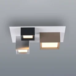 LED-Deckenlampe PURE Manhatten, multicolor, 3-flg., CCT