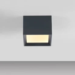 LED-Deckenlampe PURE Manhatten, mystic grey, 1-flg., CCT