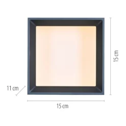 LED-Deckenlampe PURE Manhatten, mystic grey, 1-flg., CCT