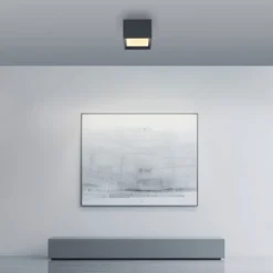 LED-Deckenlampe PURE Manhatten, mystic grey, 1-flg., CCT