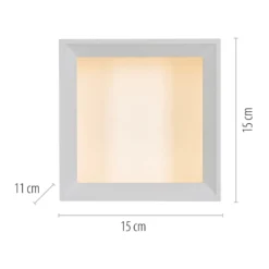 LED-Deckenlampe PURE Manhatten, snow, 1-flg., CCT