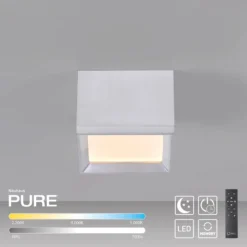 LED-Deckenlampe PURE Manhatten, stone, 1-flg., CCT